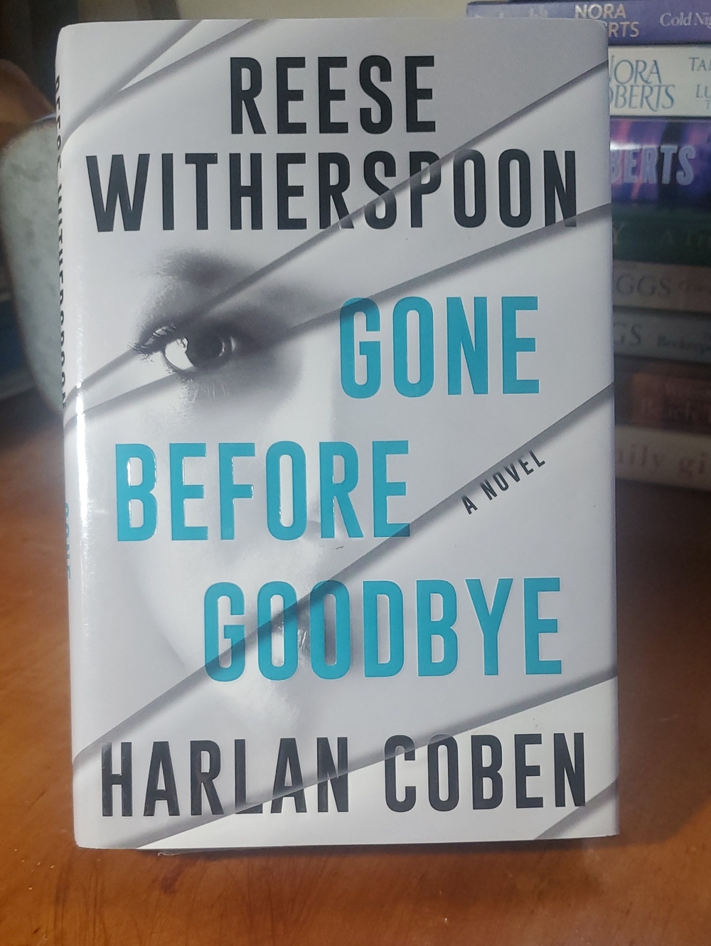 Reese Witherspoon & Harlan Coben "Gone Before Goodbye" - White & Teal Hardcover